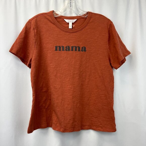 Lauren Conrad Womens Multicolor Mama Crew Neck Short Sleeve T-Shirt Size PL - Picture 1 of 8